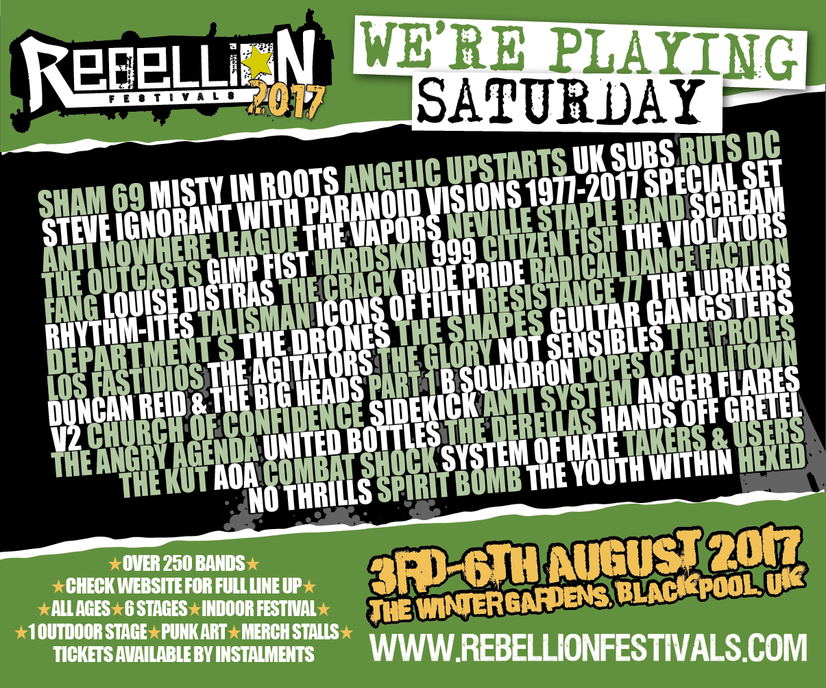 Rebellion Festival 2017 Flyer